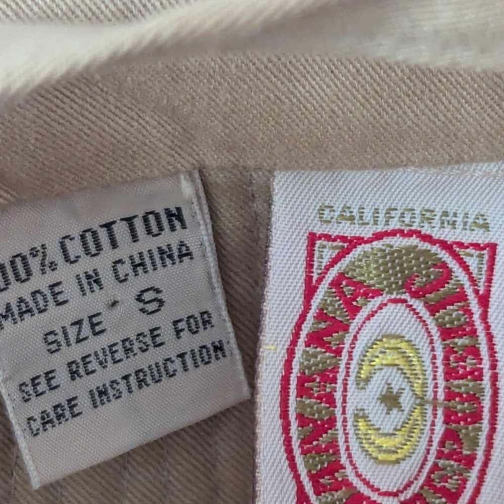 California Sun Valley Banana Republic Tan Wide Brim Sun Hat Snap Tie Safari - Picture 5 of 15